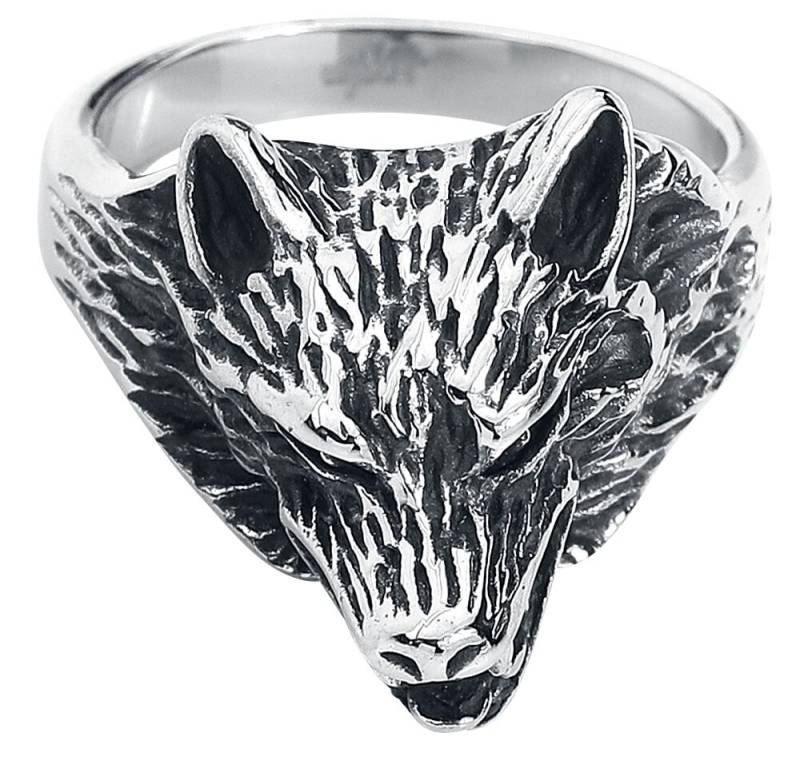 etNox hard and heavy Wolf Packs Ring silberfarben von etNox hard and heavy