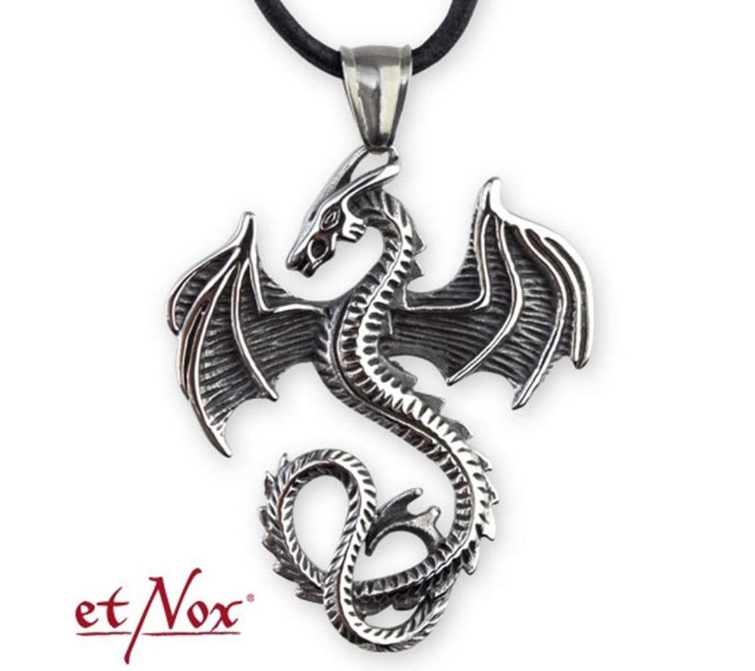etNox Amulett Drachen Anhänger mit Band (Set, inkl. Band), pflegeleicht von etNox