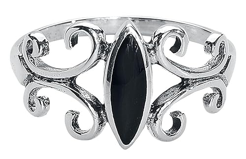 etNox Dunkle Seele Frauen Ring silberfarben M 925er Sterling Silber Geschenke, Gothic, Weihnachten von etNox