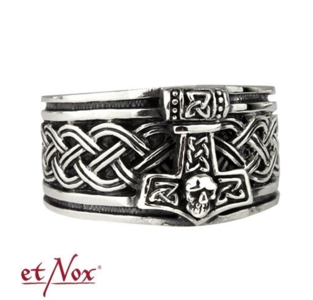 etNox Fingerring etNox Ring „Thors Hammer“ aus Edelstahl etNox Fingerring etNox Ring „Thors Hammer“ aus Edelstahl von etNox
