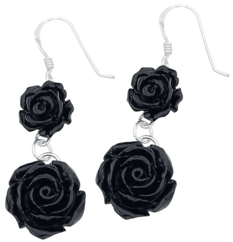 etNox - Gothic Ohrring - Black Roses - für Damen von etNox