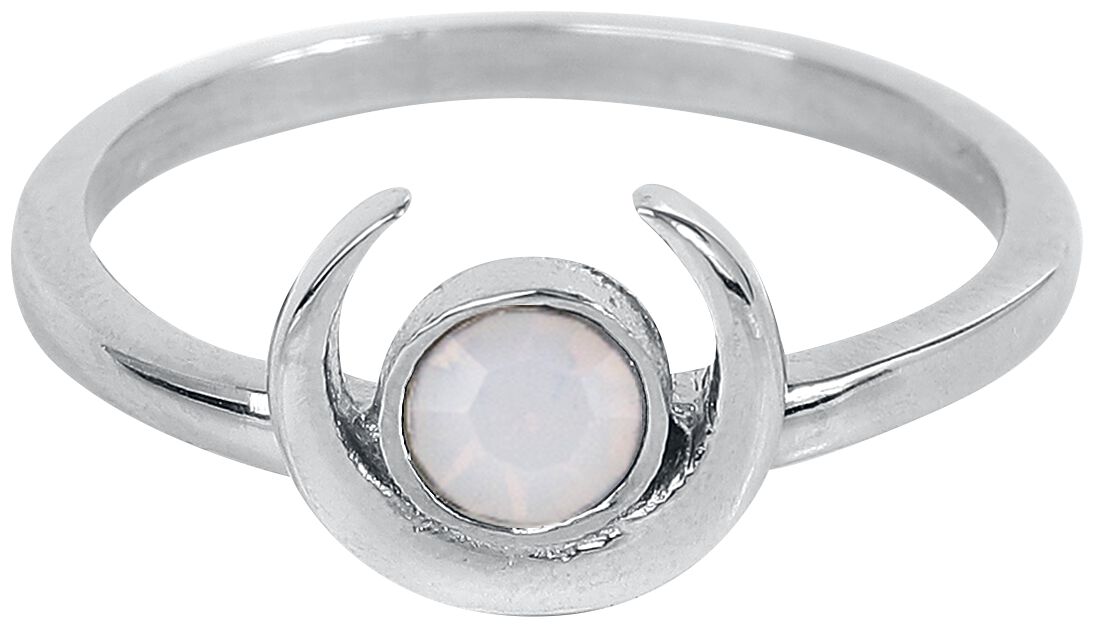 etNox - Gothic Ring - Moon - für Damen - silberfarben von etNox