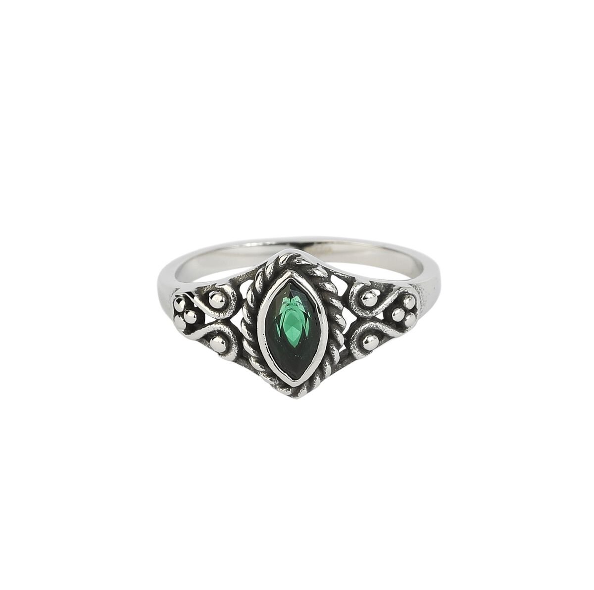 etNox Green Navette Ring silberfarben etNox Green Navette Ring silberfarben von etNox