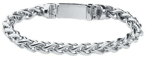 etNox hard and heavy Basic Männer Armkette silberfarben von etNox