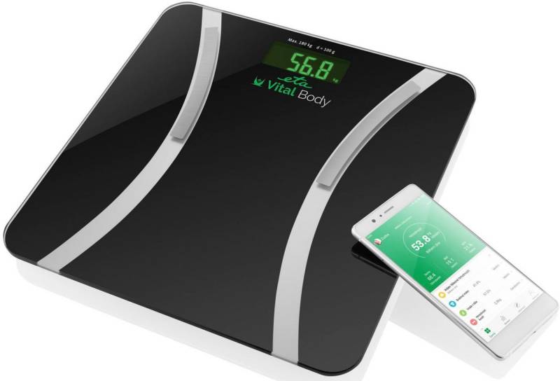eta Körper-Analyse-Waage Vital Body, mit VITAL BODY PLUS App nutzbar von eta
