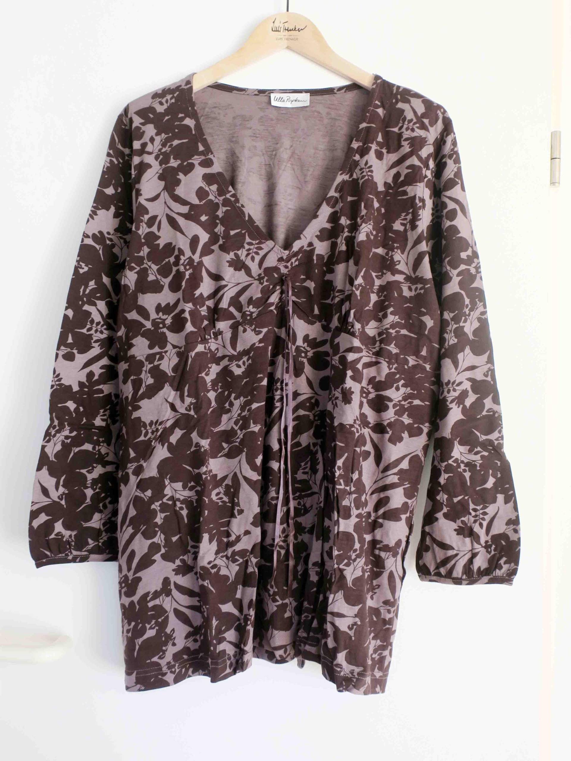 Vintage Ulla Popken Shirt in Schwarz/Braun Und Grau von etage4vintage