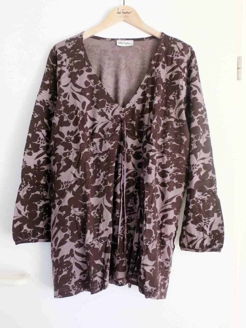 Vintage Ulla Popken Shirt in Schwarz/Braun Und Grau von etage4vintage