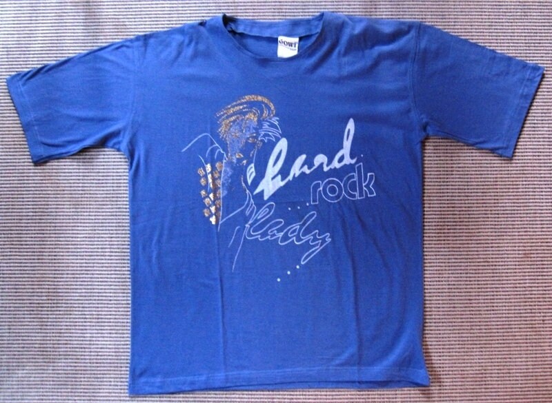 Vintage 80Er Jahre Sweat Hausanzug Drei Teile in Baumwolle Hard Rock Lady Motiv von etage4vintage