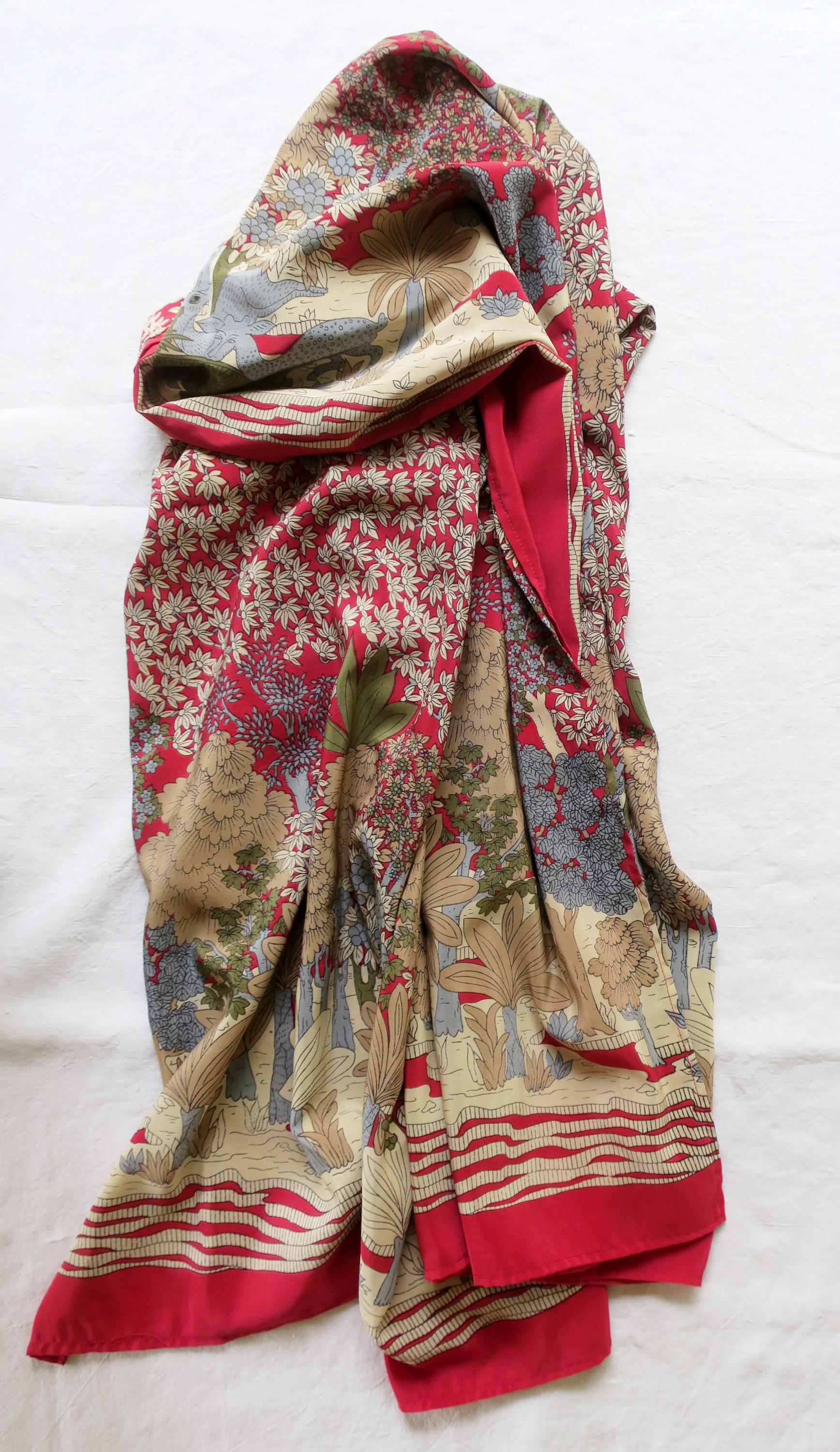 Vintage | 9 Riesiges Tuch Mit Waldtieren von etage4vintage