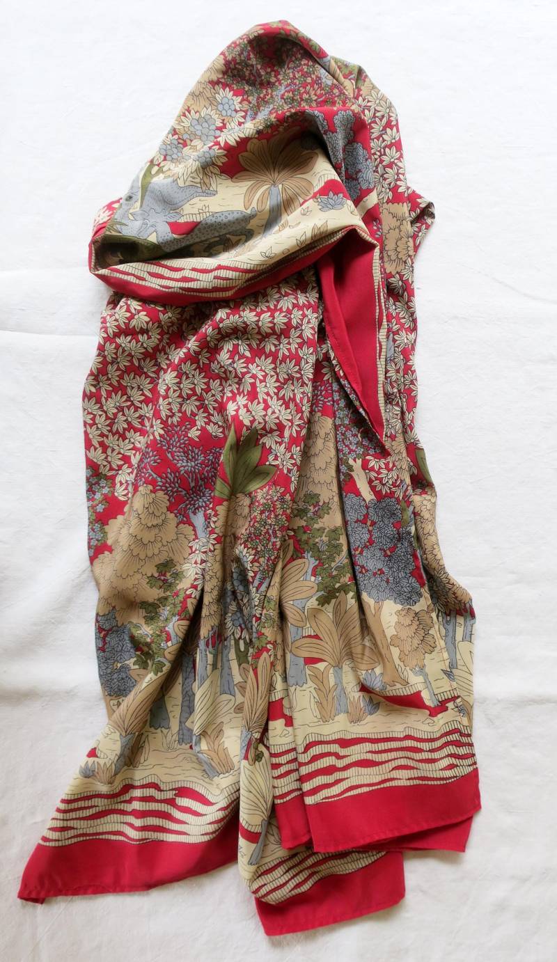 Vintage | 9 Riesiges Tuch Mit Waldtieren von etage4vintage