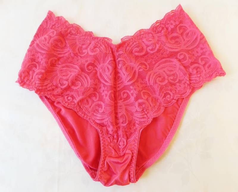 Vintage Damenslip Pink Spitze von etage4vintage