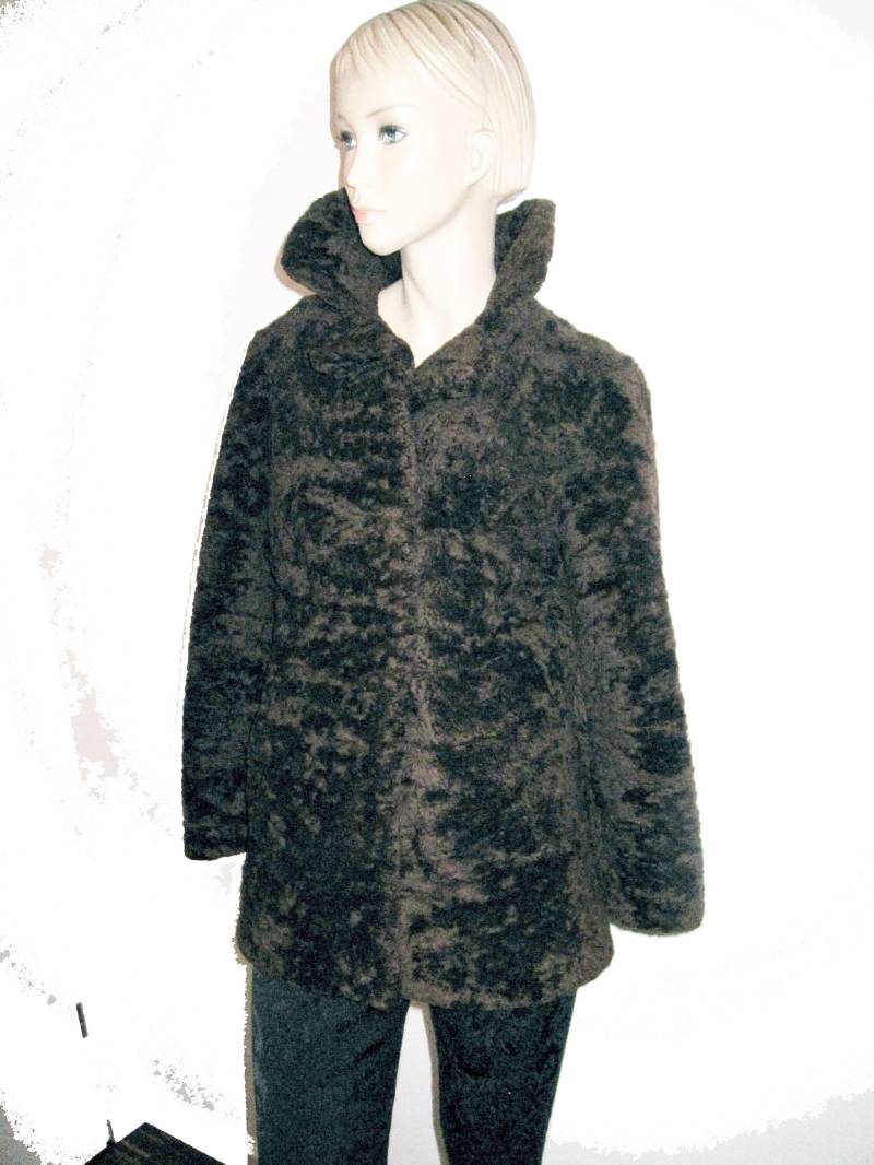 Vintage Felljacke Pelzmantel Persianer in Braun von etage4vintage