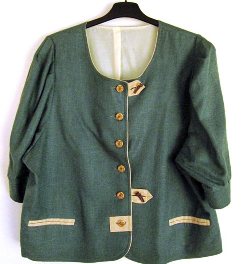 Vintage Leinenjacke, Leinenbluse, Kurzjacke, Janker von etage4vintage