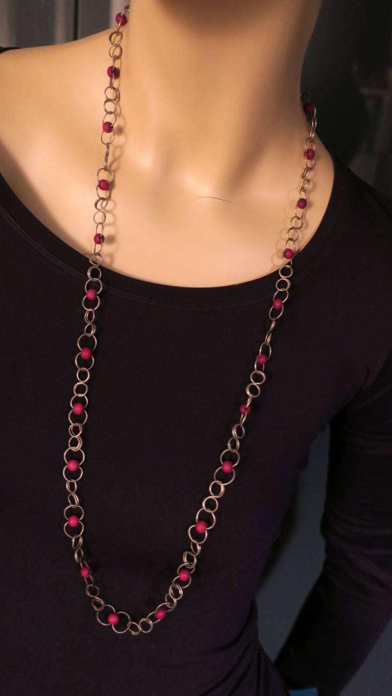 Vintage Set Silberschmuck Perlenkette Mit Armband 70Er von etage4vintage