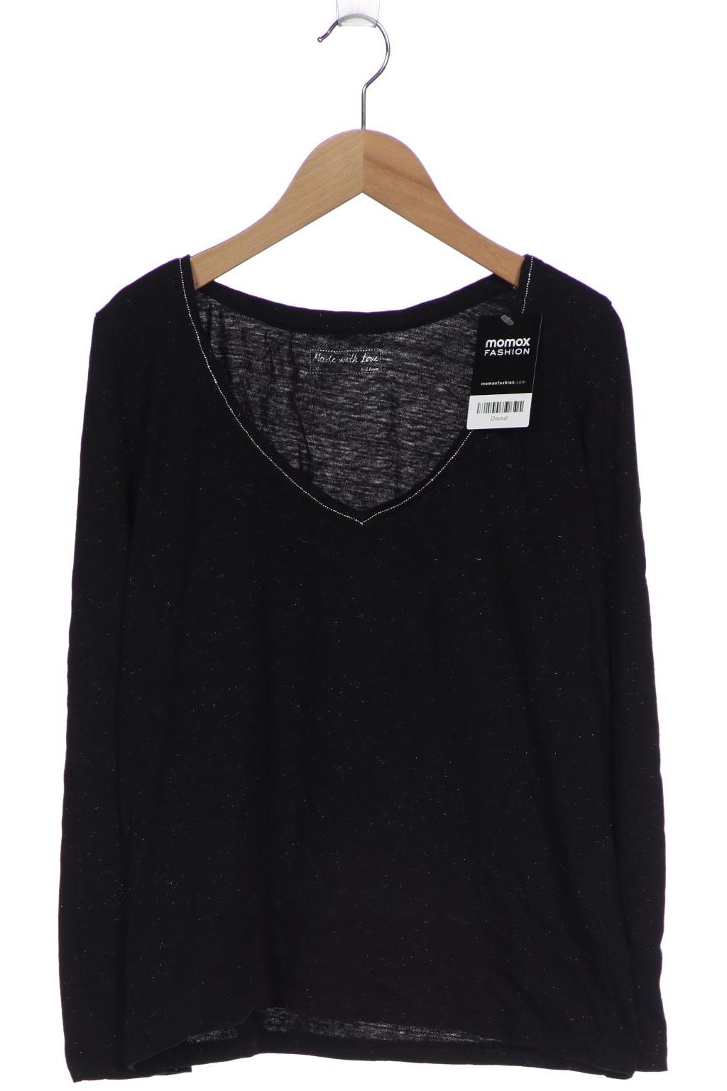 etam Damen Langarmshirt, schwarz von etam