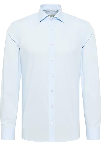 ETERNA Hemd Slim FIT Baumwolle Uni Kentkragen (38, hellblau) von ETERNA