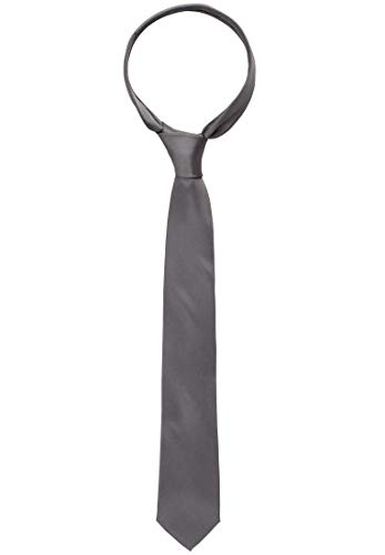 ETERNA Krawatte aus reiner Seide 6,0 cm breit dunkelgrau von ETERNA