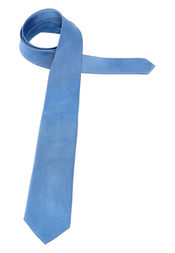 ETERNA Krawatte aus reiner Seide 7,5 cm breit mittelblau von ETERNA