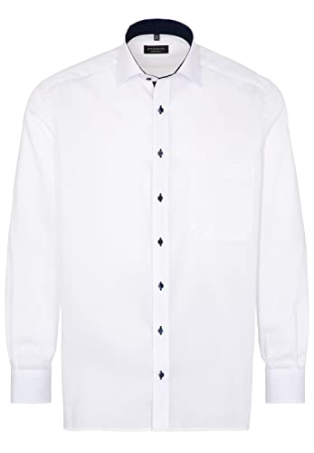 ETERNA Langarm Hemd COMFORT FIT Pinpoint unifarben mit Classic Kent Kragen- Gr. 41 EU, Weiß von ETERNA