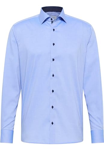 ETERNA Herren Pinpoint Oxford Hemd MODERN FIT 1/1 blau 46_H_1/1 von ETERNA