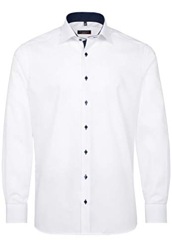 Herren Hemd Modern Fit extralange Armel, weiss, 43 von ETERNA