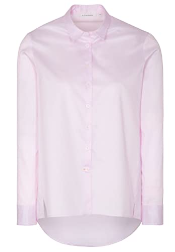 ETERNA Comfort Fit Bluse Langarm Hemdenkragen Twill rosa Größe 42 von ETERNA