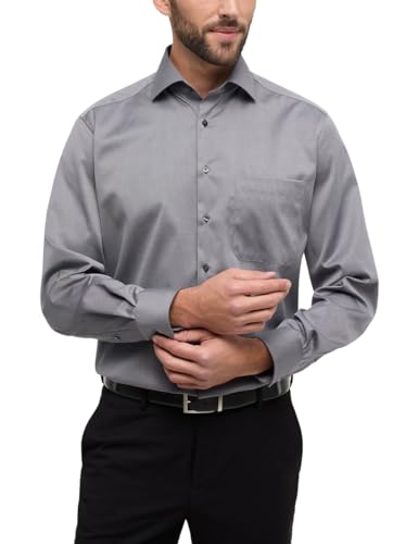ETERNA Herren Cover Shirt Comfort FIT 1/1 grau 48_H_1/1 von ETERNA