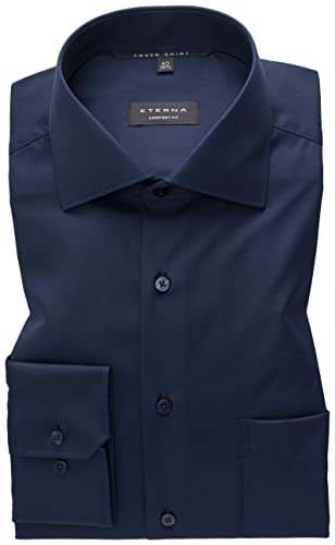 ETERNA Male Cover Shirt Comfort FIT 43_H_1/1, 1/1, Navy von ETERNA