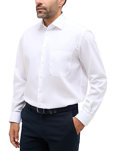 ETERNA Comfort Fit Hemd Langarm New Kent Kragen Popeline weiß Größe 46 von ETERNA