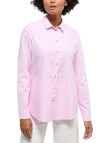 ETERNA Regular Fit Bluse Langarm Hemdkragen rosa Größe 48 von ETERNA