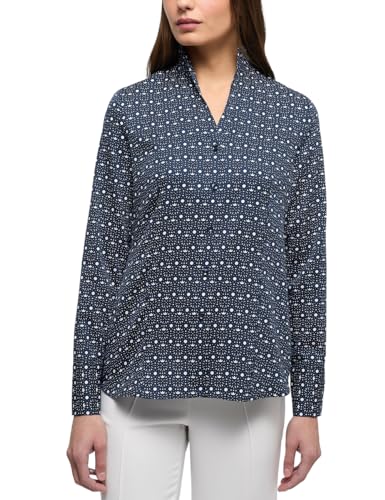 ETERNA Damen Printbluse Regular FIT 1/1 dunkelblau 36_D_1/1 von ETERNA