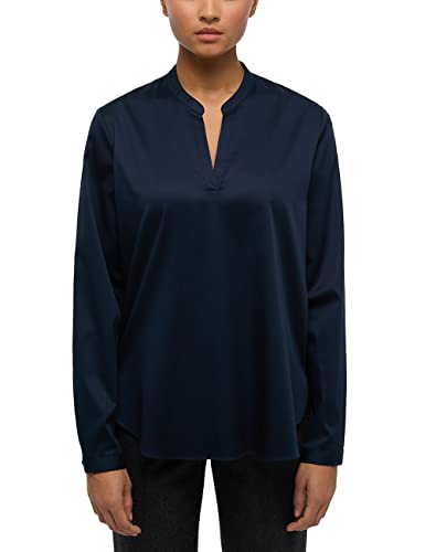 ETERNA Damen Satin Shirt Loose FIT 1/1 dunkelblau 50_D_1/1 von ETERNA