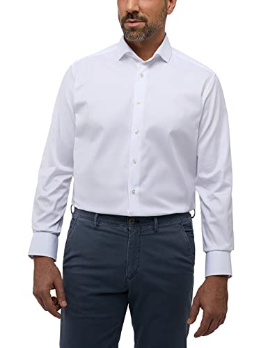 ETERNA Herren unifarbenes Cover Shirt MODERN FIT 1/1 weiß 41_H_1/1 von ETERNA