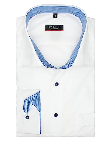 ETERNA Herren Businesshemd Langarm Modern FIT | Weiß | Kent Kragen Gr. 46 von ETERNA