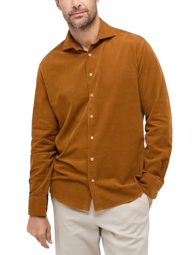 ETERNA Herren Cordhemd Comfort FIT 1/1 Camel 42_H_1/1 von ETERNA