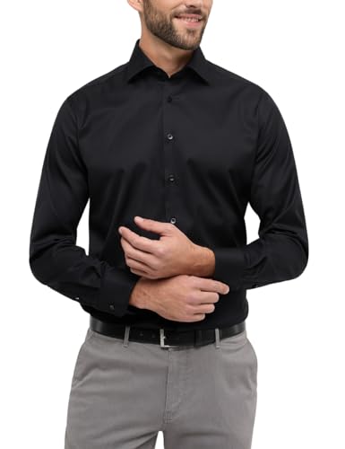 ETERNA Herren Cover Shirt MODERN FIT 1/1 schwarz 38_H_1/1 von ETERNA