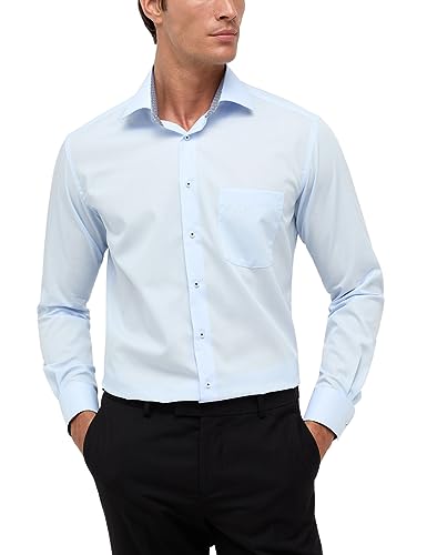 ETERNA Herren Popeline Hemd MODERN FIT 1/1 himmelblau 43_H_1/1 von ETERNA