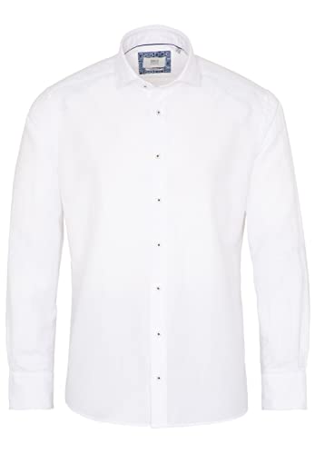 ETERNA Herren Linen Shirt MODERN FIT 1/1 weiß 42_H_1/1 von ETERNA