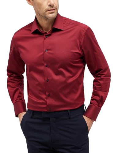 ETERNA Herren Luxury Shirt Comfort FIT 1/1 rubinrot 42_H_1/1 von ETERNA