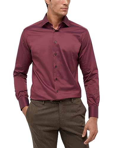 ETERNA Herren Luxury Shirt MODERN FIT 1/1 Purpur 44_H_1/1 von ETERNA