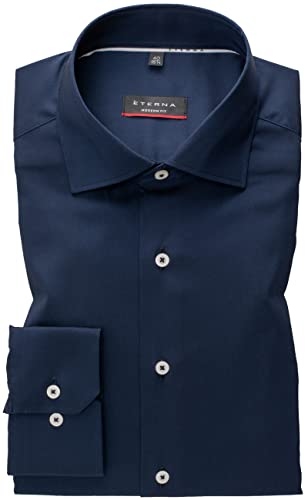 ETERNA Herren Performance Shirt MODERN FIT 1/1 Navy 38_H_1/1 von ETERNA