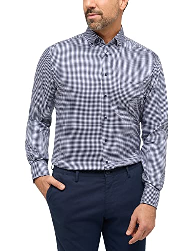 ETERNA Herren Performance Shirt MODERN FIT 1/1 Navy 44_H_1/1 von ETERNA