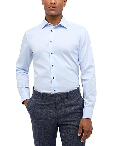 ETERNA Herren Performance Shirt Slim FIT 1/1 hellblau 44_H_1/1 von ETERNA