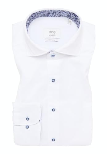 ETERNA Herren Soft Luxury Shirt MODERN FIT 1/1 weiß 44_H_1/1 von ETERNA