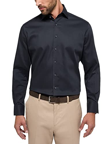 ETERNA, strukturiertes Langarm-Hemd Modern Fit, 45 von ETERNA