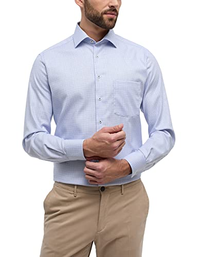 ETERNA Herren Twillhemd MODERN FIT 1/1 blau 43_H_1/1 von ETERNA