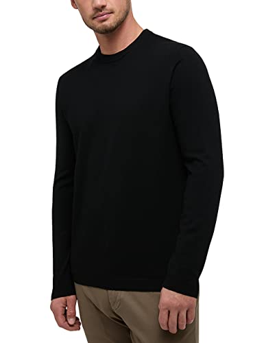 ETERNA Herren unifarbener Herren-Strickpullover schwarz 3XL_H von ETERNA