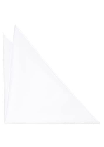 ETERNA male unifarbenes Einstecktuch OS_H, weiß von ETERNA