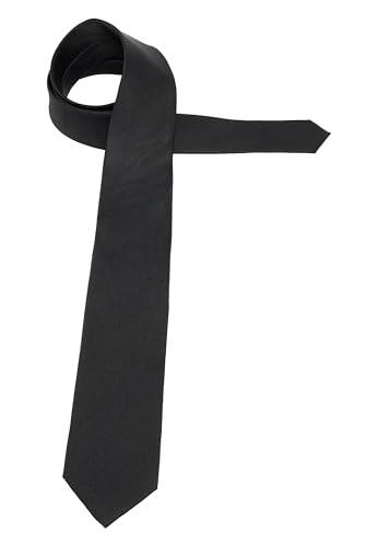 ETERNA male hochwertige Seidenkrawatte 142_H, schwarz von ETERNA