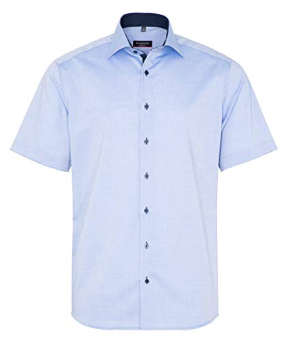 ETERNA Herren Pinpoint Oxford Hemd MODERN FIT 1/2 blau 42_H_1/2 von ETERNA